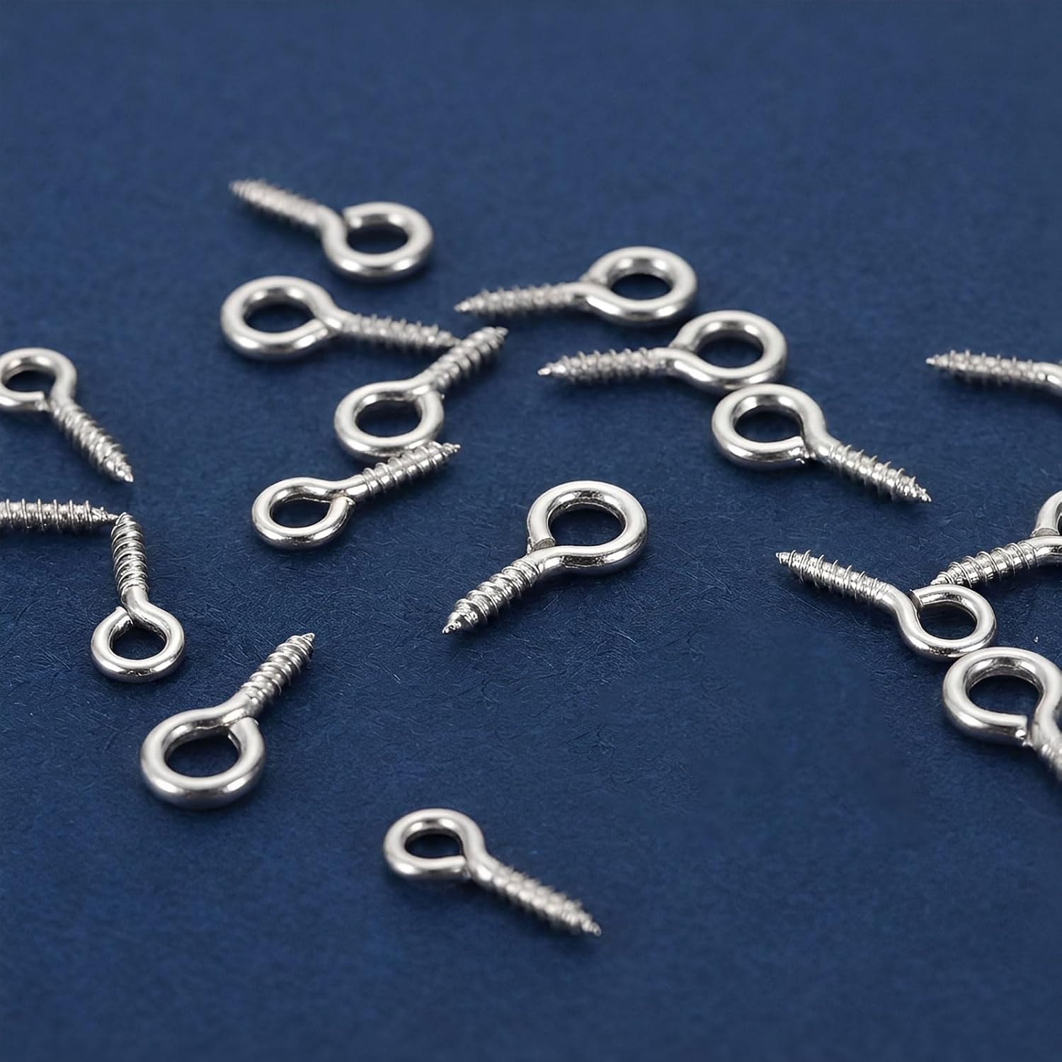 600pcs Metal Eyelet Screws and Small Eye Pins for Jewelry Making, 10mm Screw Eye Connectors for Pendants, Charms, and DIY Craft Supplies