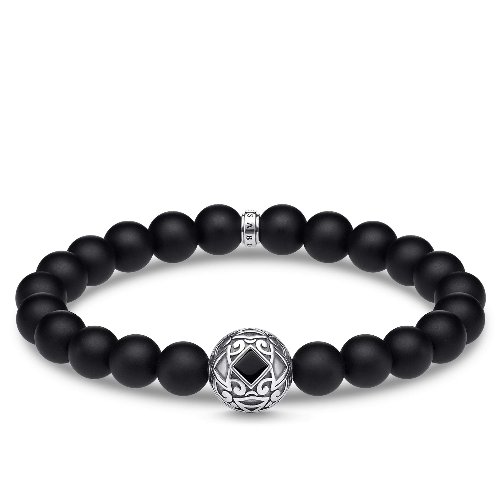 Thomas Sabo Unisex Sterling silver Obsidian bracelet - A1941-507-11-L18