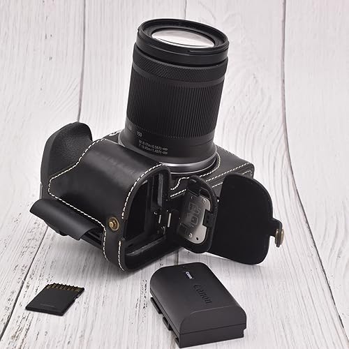 Miniatura 7 de Rieibi EOS R7 Quality PU Leather Half Case - Agarre para cámara sin espejo Canon EOS R7 - Negro