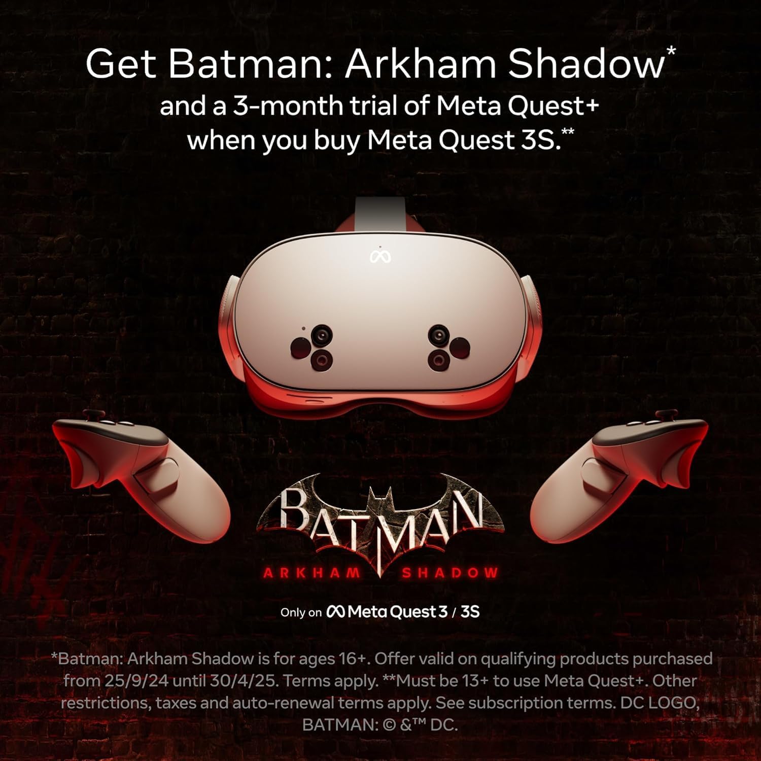 Quest 3S 256GB Console Online Gaming Headset - USB Reachargeable