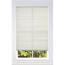 BlindsAvenue Cellular Honeycomb Cordless Shade, 9/16" Single Cell, Blackout, White Dove, Size: 38.5" W x 48" H