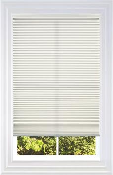 BlindsAvenue Cordless Cellular Honeycomb Shade, Light Filtering Blinds for Indoor Window, Thermal Insulation Shades for Home, Noise Reduction, Color White Dove, Size 36.5" W x 72" H