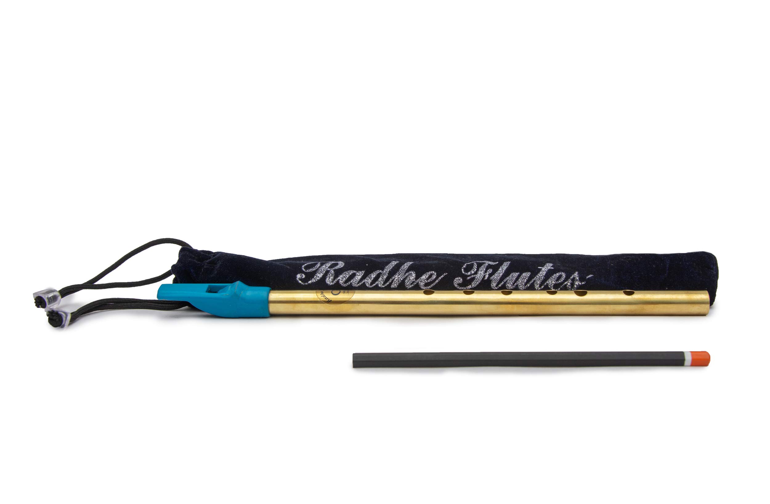 Radhe Flutes | C Sharp Flute | Tuned With Tanpura A=440Hz | Brass Flute + Velvet Cover