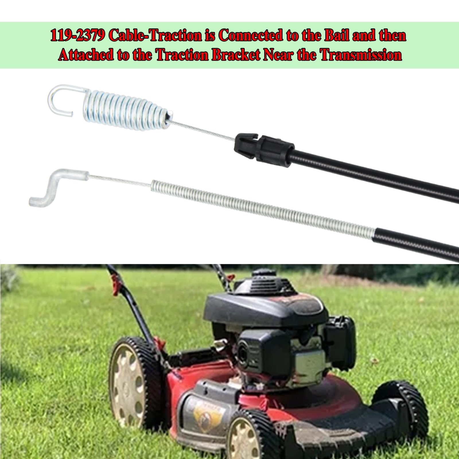 その他 CUTSE2 Amazon.com : Wanotine 119-2379 Traction Control Cable for