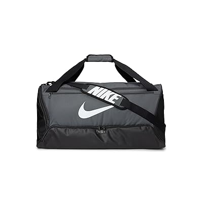 Nike Brasilia 9.5 Training Duffel Bag (Medium, 60L) Duffel Bags Iron Grey/Black/White, Polyester