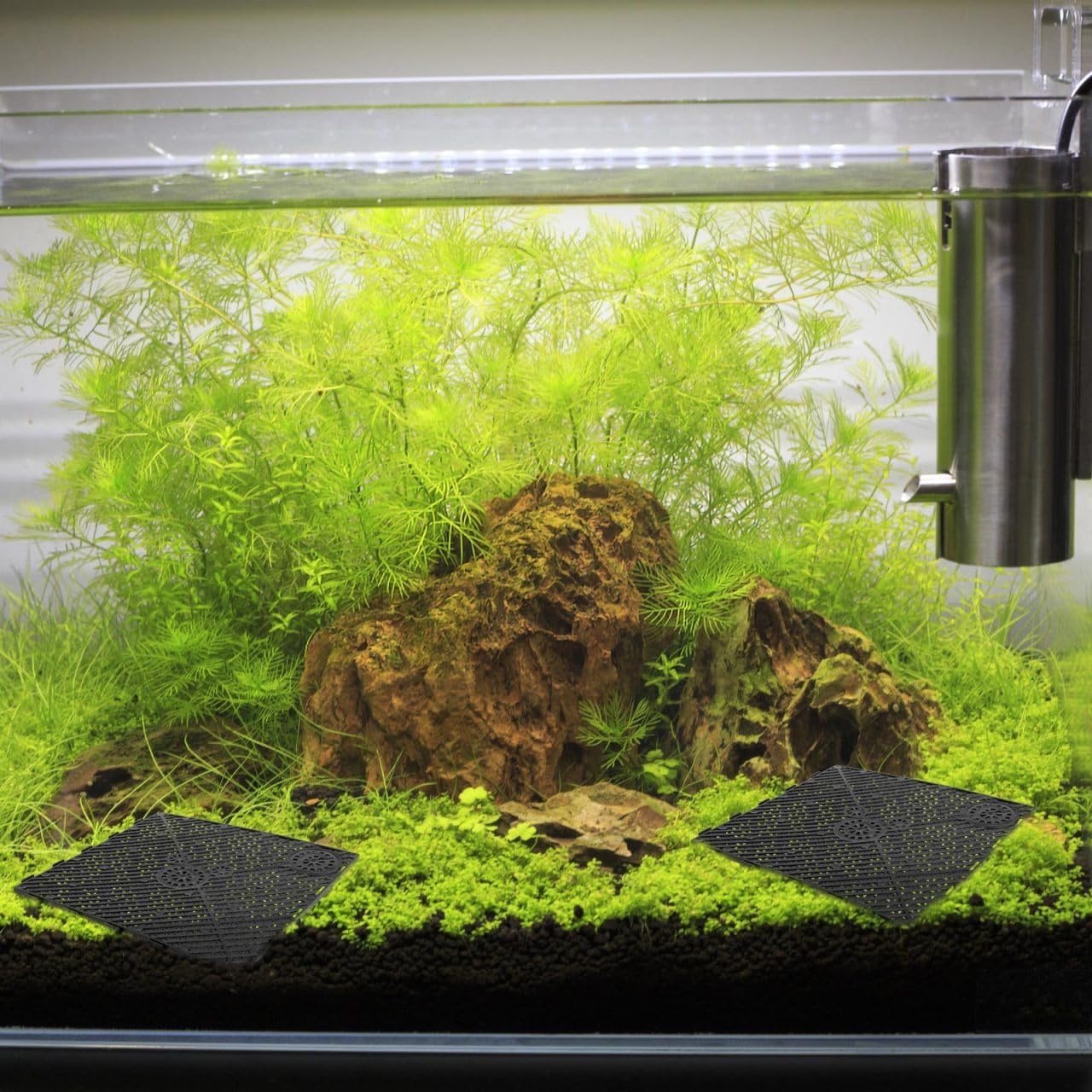 Yardwe 20 Fischbecken mit Trennwand Fischbehälter Eierkiste Fischbehälter Bodenfilter PVC Bodenfilterplatte kunststoffreiniger Schwammhalter untere Filterplatte PVC-Filterplatte eben