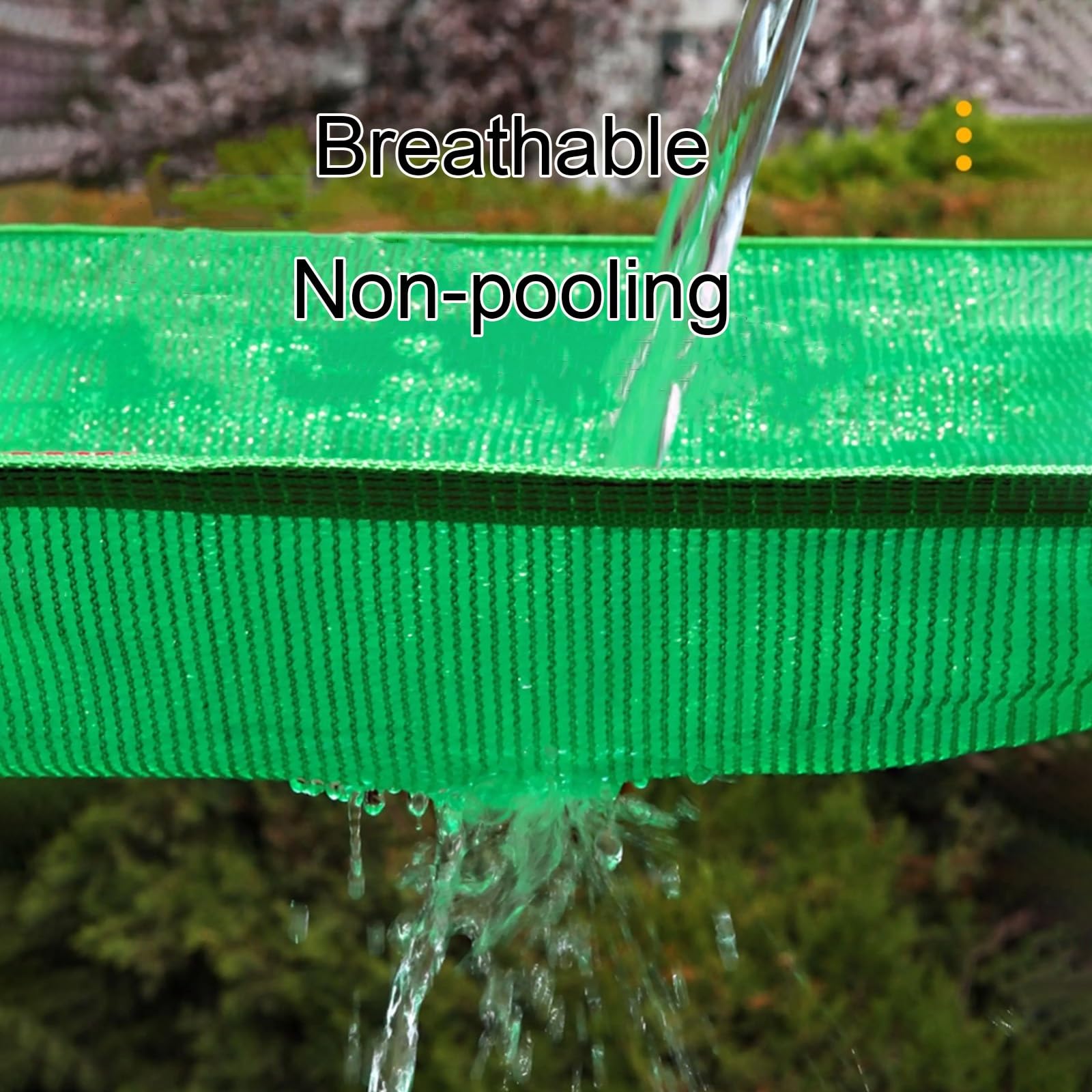 Red de sombreado de Bloqueador Solar de Tela Verde, Malla de Tela de Sombra de HDPE Permeable al Agua Transpirable for pérgola, balcón, Cerca, jardín, Invernadero(3x3m/9.8x9.8ft)