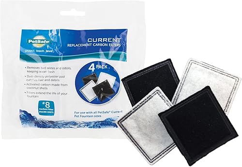 PetSafe Filtro de repuesto para la fuente de agua actual para perros y gatos paquete de 4 - PAC00-15271