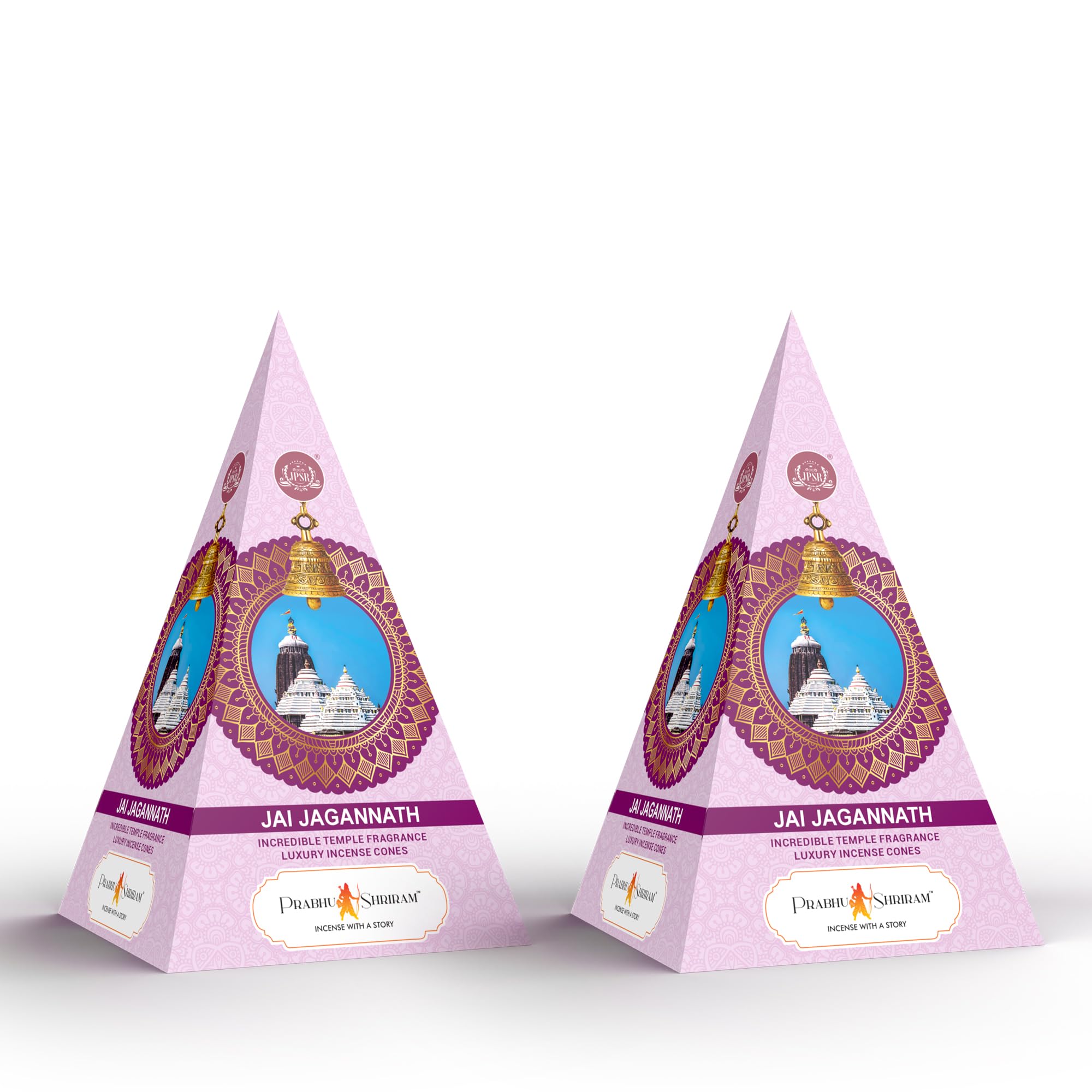 Jai Jagannath Dhoop Cones for Puja | Long Lasting Spiritual Temple Fragrance | Aromatic Incense Cones for Home, Meditation & Daily Prayer | Charcoal Free Dhoop Cones (60 Cones-Inside Set of 2 130g)-image-10