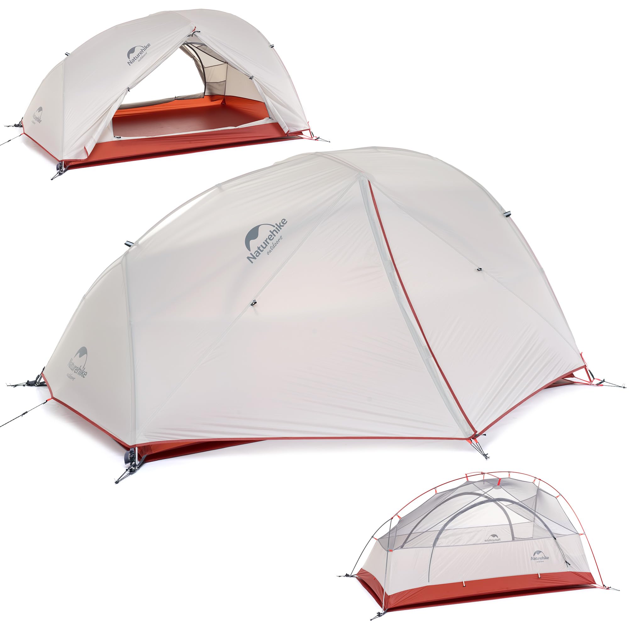 Naturehike Star River Tenda Tessuto Silicone Ultralight 2 Persone Doppio Strati Alluminio Rod Tenda da Campeggio