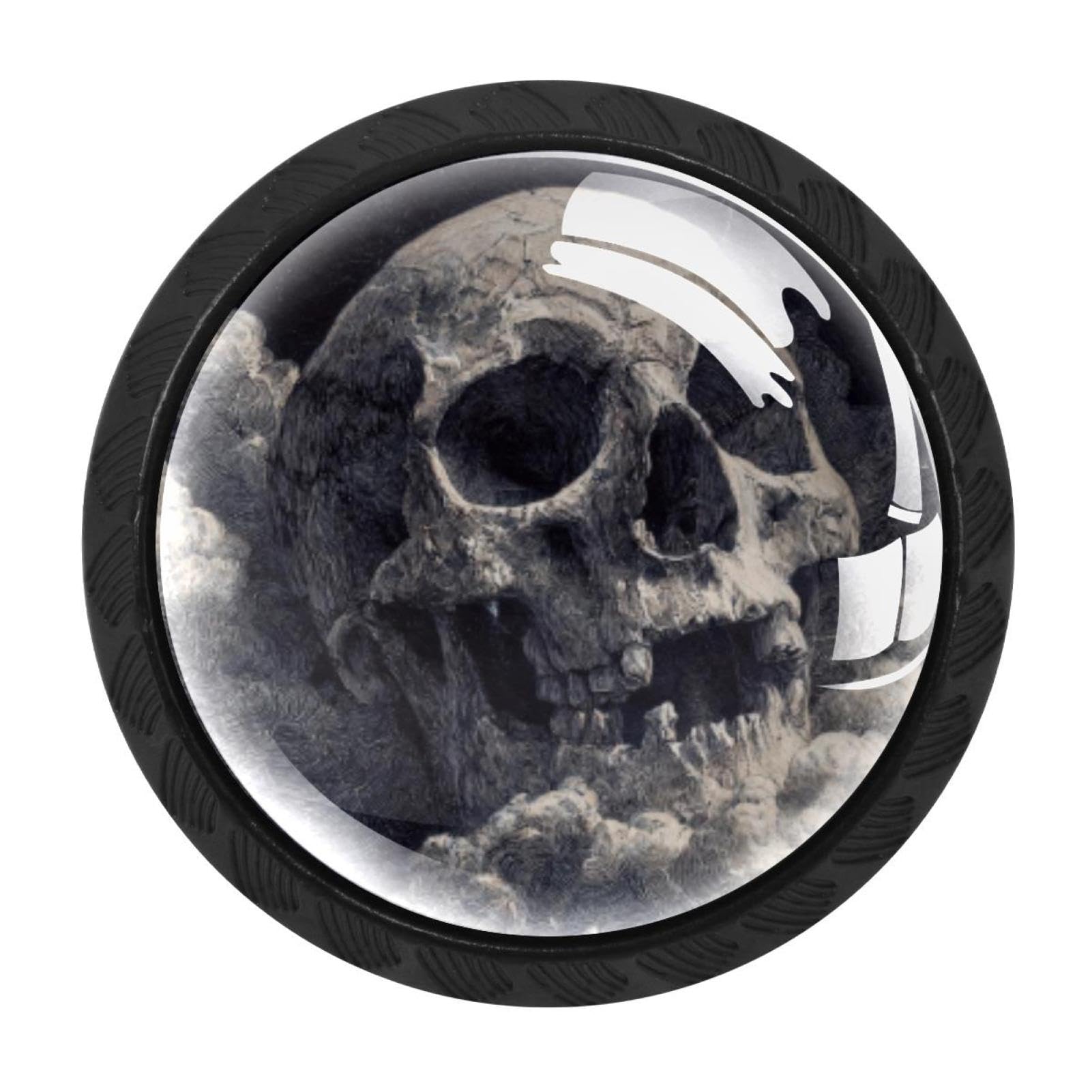 Chenzzzz Multicolored 10 4 Pack Skull (3) Kitchen Cabinet Knobs Drawer Knobs Dresser Knobs Matte Black Zinc Knobs Drawer Pulls Door Knobs Dresser Drawer Handles Knobs For Dresser Drawers