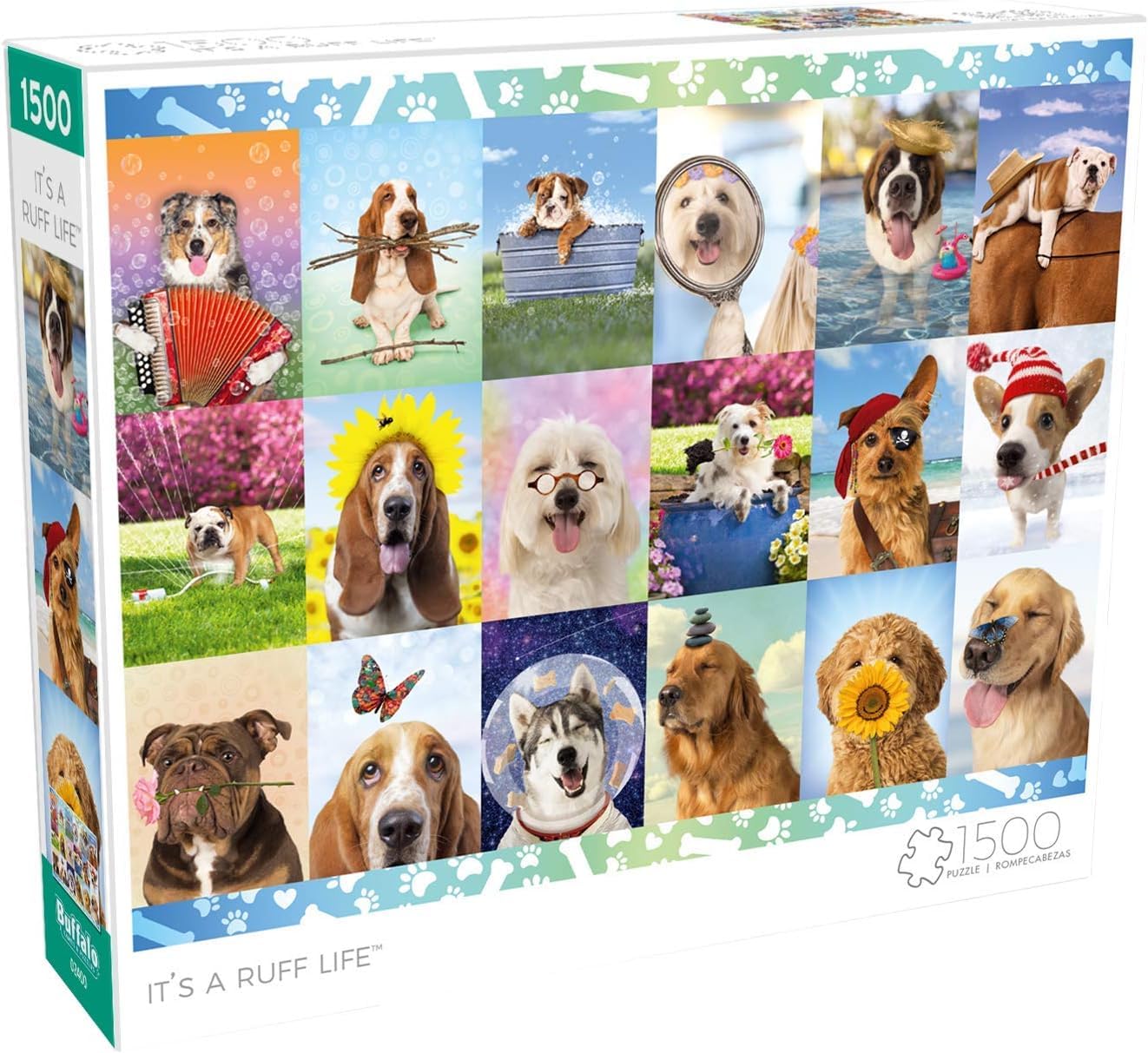 MELARQT Buffalo Games - It's a Ruff Life - 1500 Piece Jigsaw Puzzle