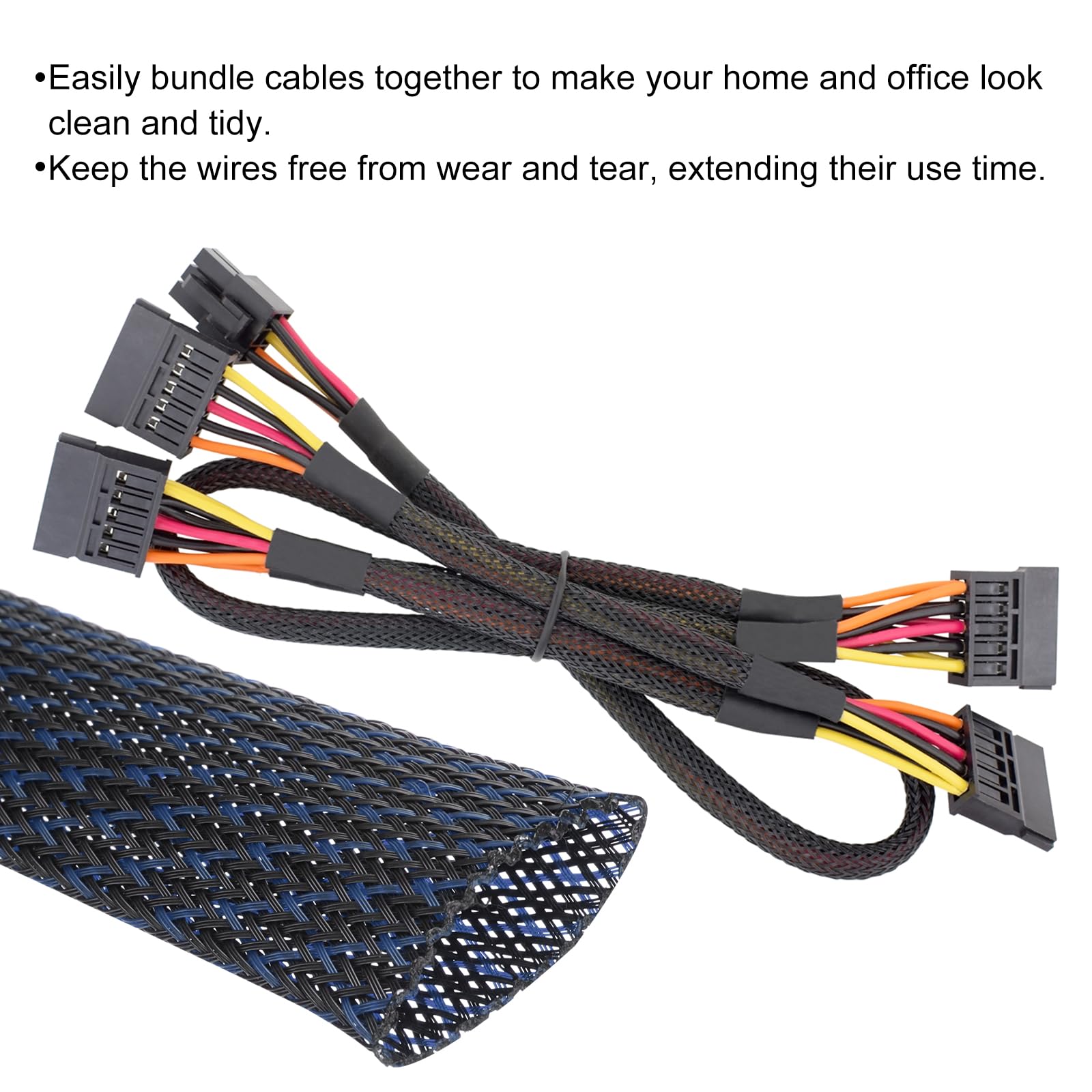 Rebower 25ft PET Expandable Wire Loom 3/4 Inch - Image 4