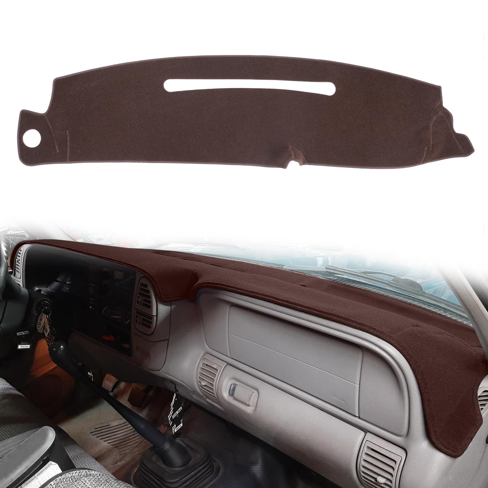 HanLanKa Dash Cover Custom Fit for 1997-2000 Chevy Chevrolet/GMC C1500 C2500 C3500 K1500 K2500 K3500, 1997-1999 GMC Yukon/Chevy Tahoe, 1999-2000