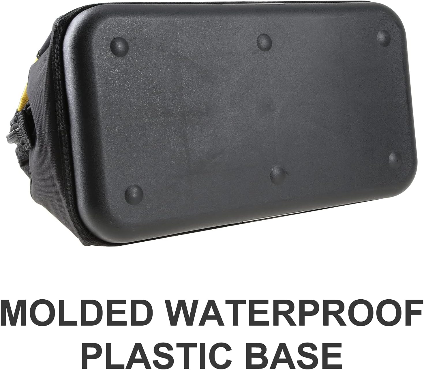 Olympia Tools 16 Inch Wide Mouth Tool Bag, Molded Waterproof Base with 21 Pockets and 7 Belt Loops, Padded Handle, Adjustable Shoulder Strap - - 