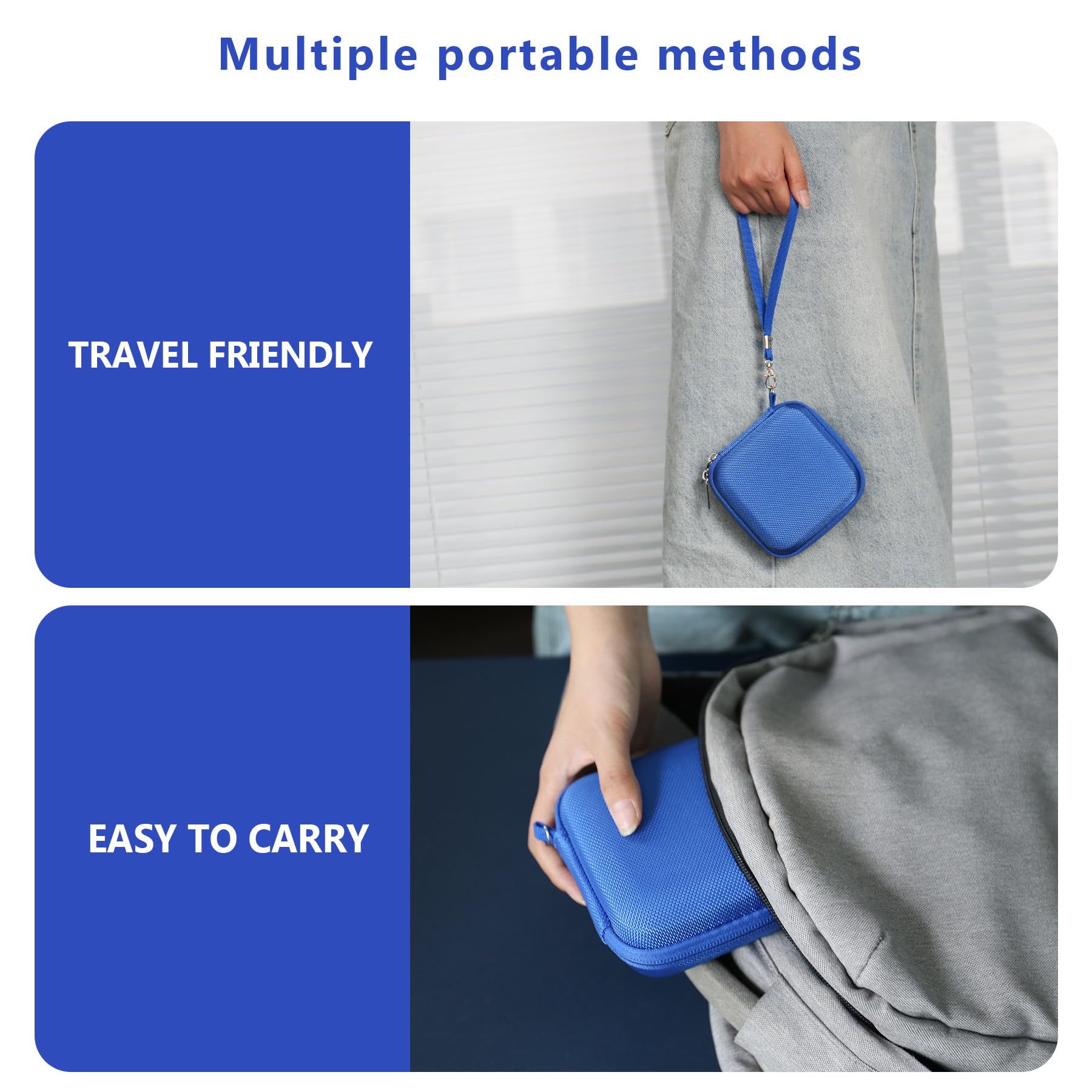 Supmay Étui de transport rigide pour console de jeu portable RG34XXSP/RG35XXSP, support de rangement de voyage rétro avec sac en maille pour carte SD, câble de charge USB, manuel de l'utilisateur