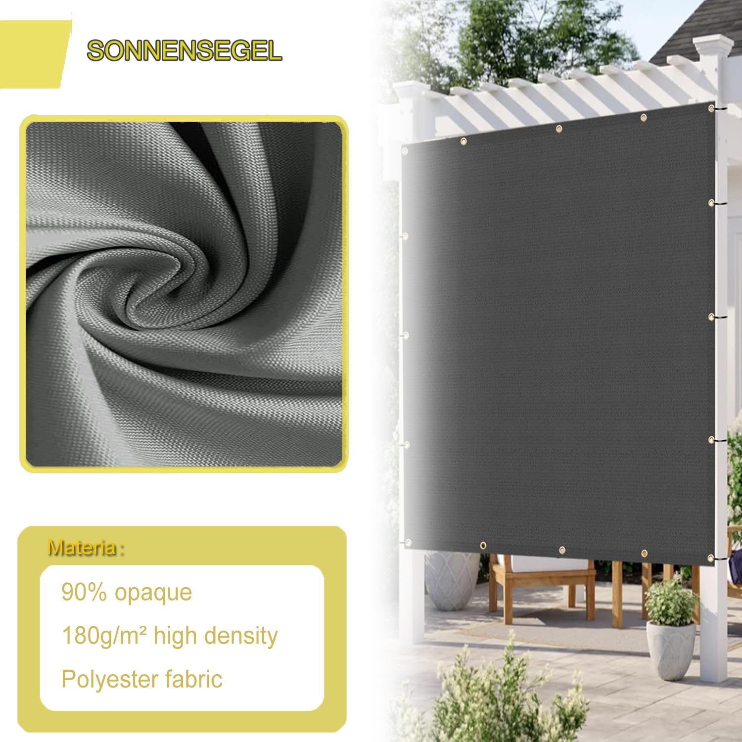 tarp windschutz Sonnensegel Tarp, Reißfest für Rasenflächen, Gärten, Schwimmbäder, Partys im Freien-1.6x2.5m-Kaffeefarbe STITCH COLOUR:RED KTM E-Bike Neuheiten für winter2025 the HouseFlys silicone impregnated
