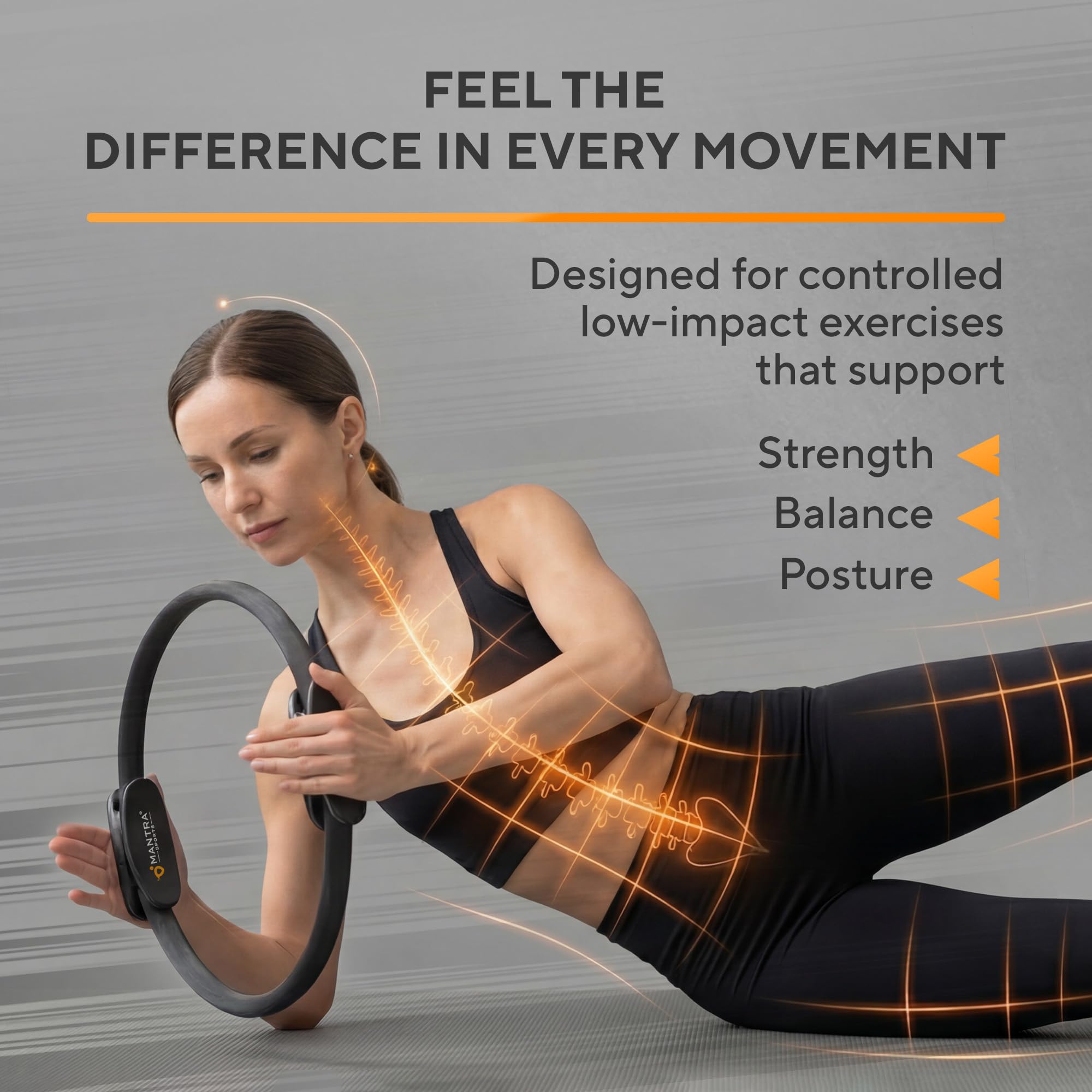 Cerchio Pilates Ring Fit, Magic Circle Pilates Attrezzi, Ring Pilates per Pavimento Pelvico, Attrezzo Interno Coscia, Attrezzi Pilates per Casa, Anello Pilates, Fitness Attrezzi Casa