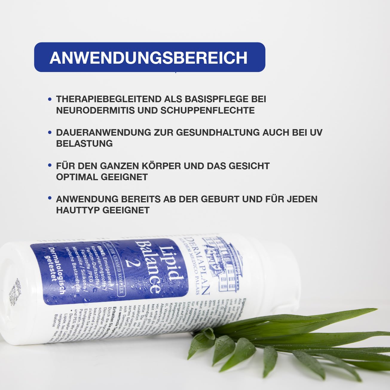 DERMAPLAN Lipid Balance 2 Feuchtigkeitscreme mit 30% Lipiden, 150 ml