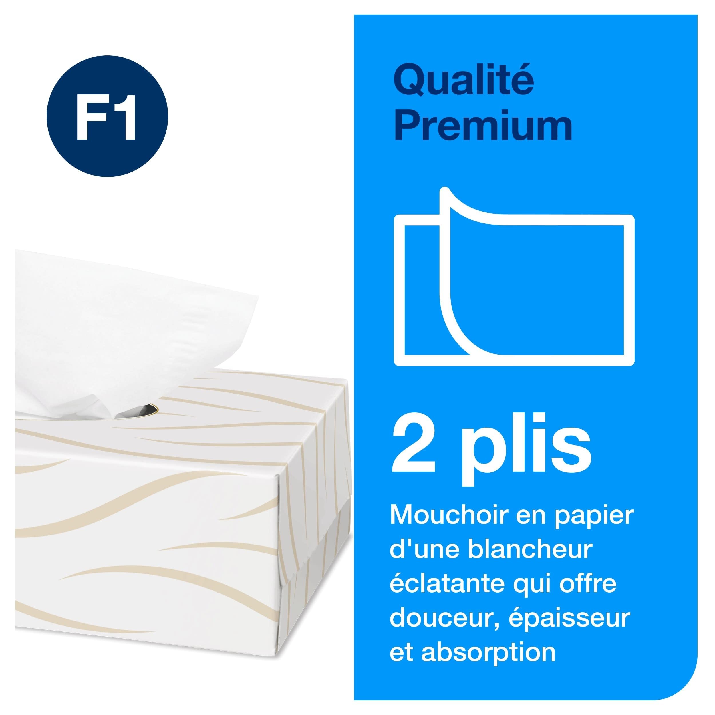 TORK 140280 Mouchoirs Rectangle Extra Doux, Blanc, Système F1 - 30 Boites de 100