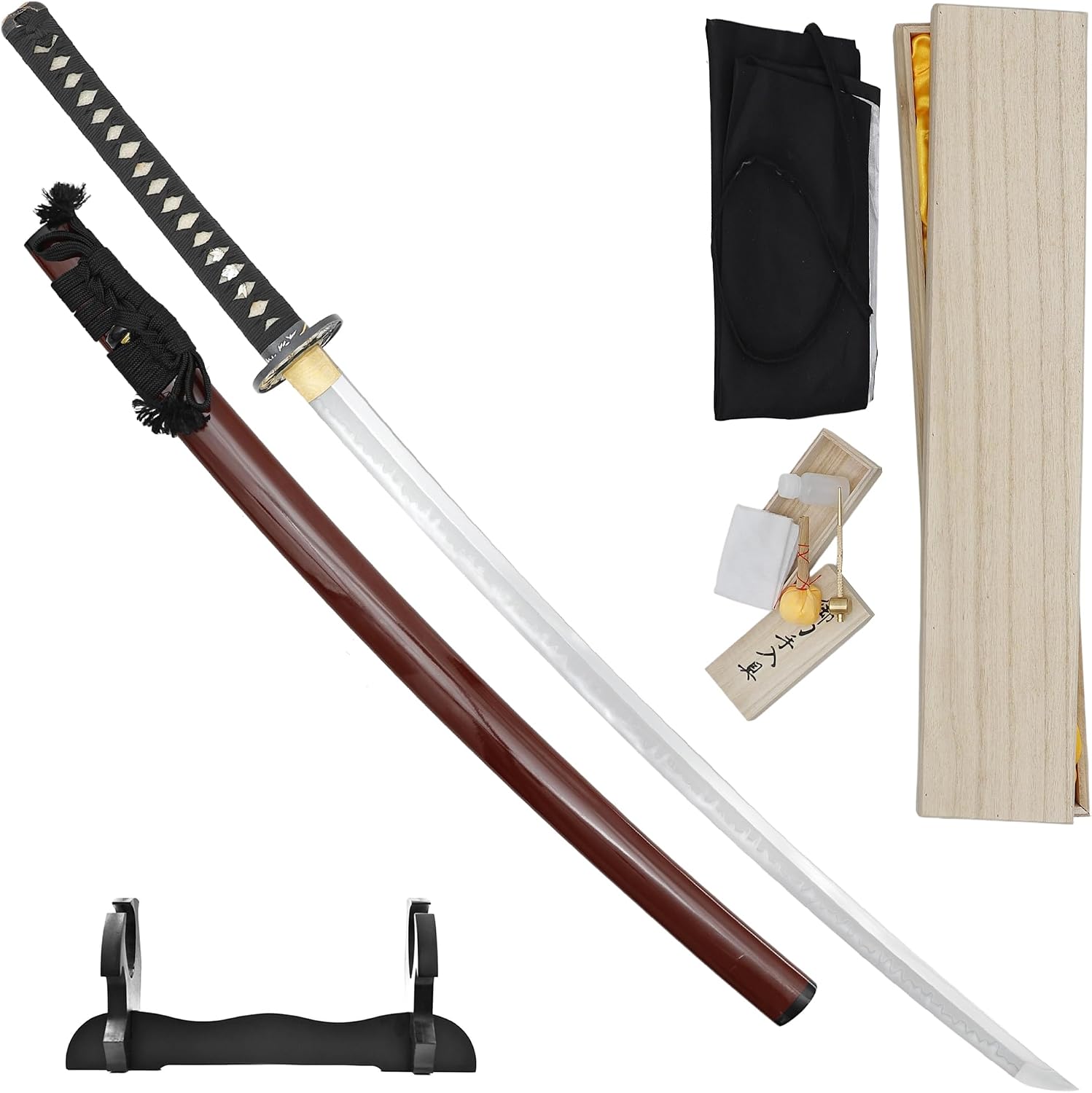 Armory Replicas™ Storm Katana | Hand-Forged 1095 High Carbon Steel Sword | Gomai-Kitae Forged with Deluxe Gift Presentation