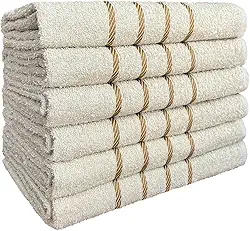 Kit 04 Toalha de Banho 100% Algodão Selecionado com Alta Absorção 70x130cm (Bege)
