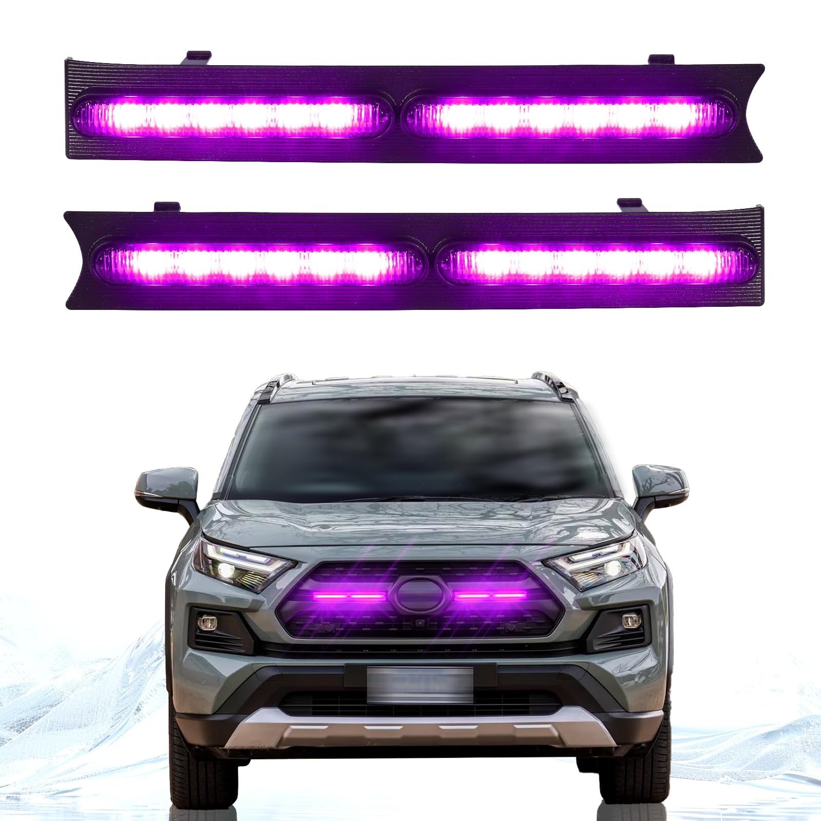 LED Grille Lights for 2019-2025 Toyota RAV4 Accessories RGB