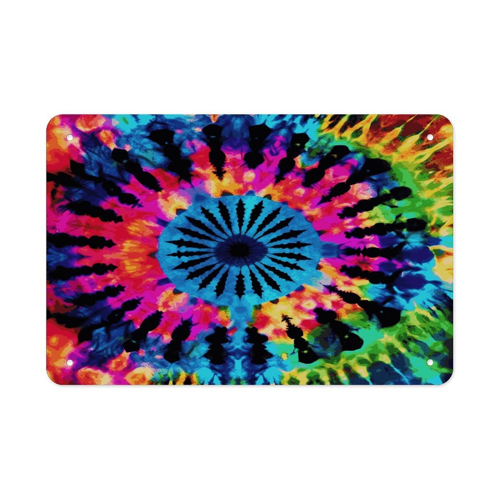 Fodpand Style Exotic Tribe Tie Dye Wall Art Metal Signs Tin Sign