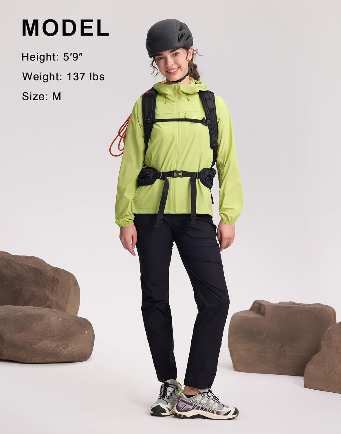 Pioneer Camp Women's UPF 100 Windbreaker Jacket Sun Protection Hoodie Packable Lightweight with Pockets Hiking Running