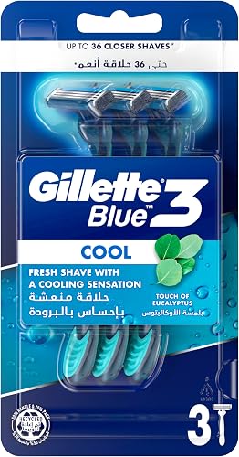 Gillette Blue3 Cool Disposable Razors x3