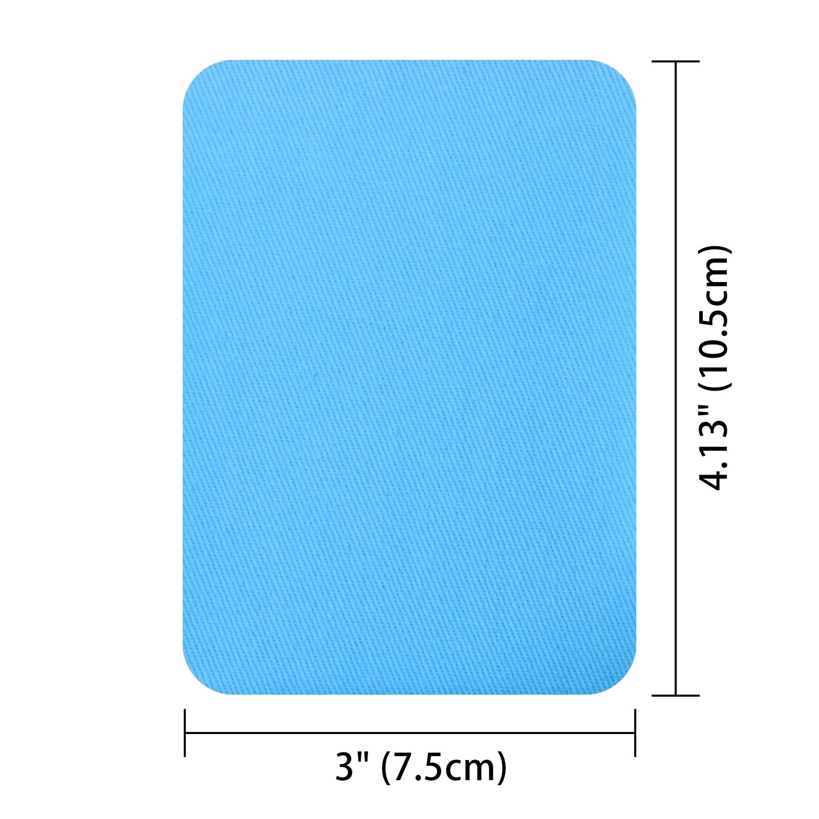 Guokuai 6-Pack Iron-On Fabric Patches - Strong Glue, 100% Cotton, 3x4.25" For Repair (Dark Blue) - View #4