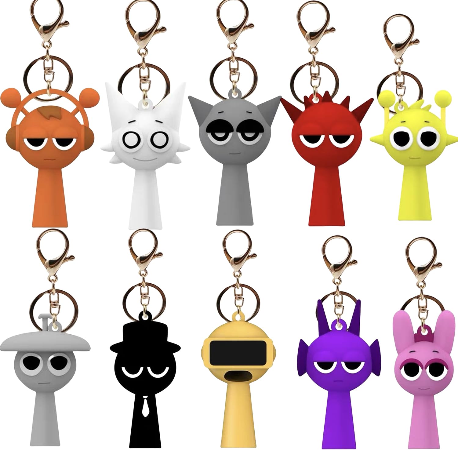 Amazon.co.jp: スプランキー キーホルダー 歌を歌う化け物 オレン