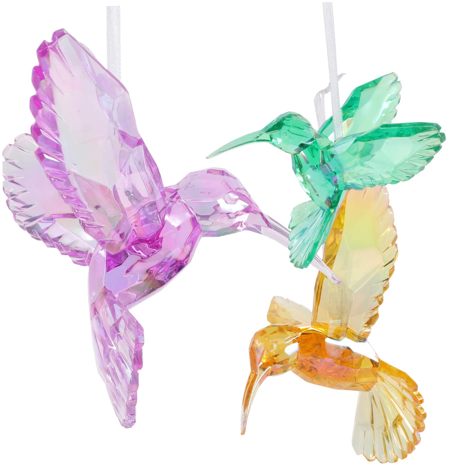 Alipis 9pezzi Ciondolo Acrilico Colibrì Decorativo Pendenti Iridescenti Per Decorazione Di Alberi Di Natale e Wreaths Qualità Premium e Design Elegante