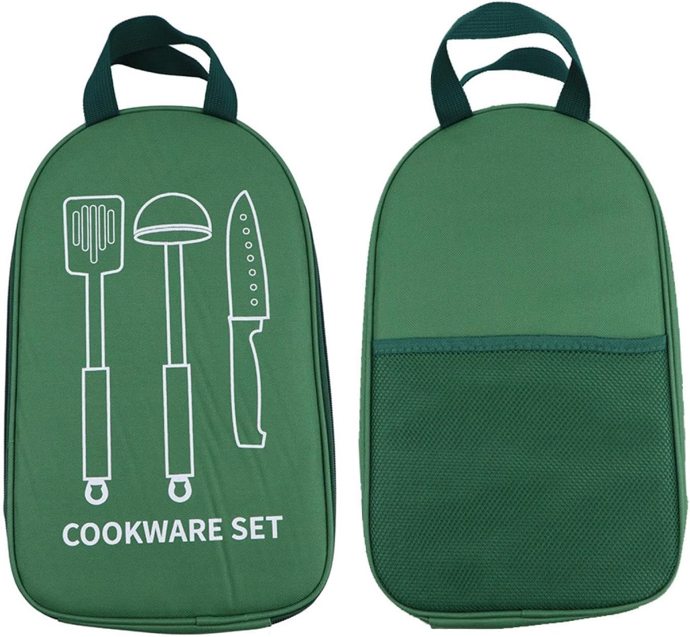 Outdoor Cutlery Storage Bag Handheld Kitchenware Cookware Bag Travel Storage Bag Camping Picnic Bag Brown, Black, Green, Colour Brown, Black, Green, Colour