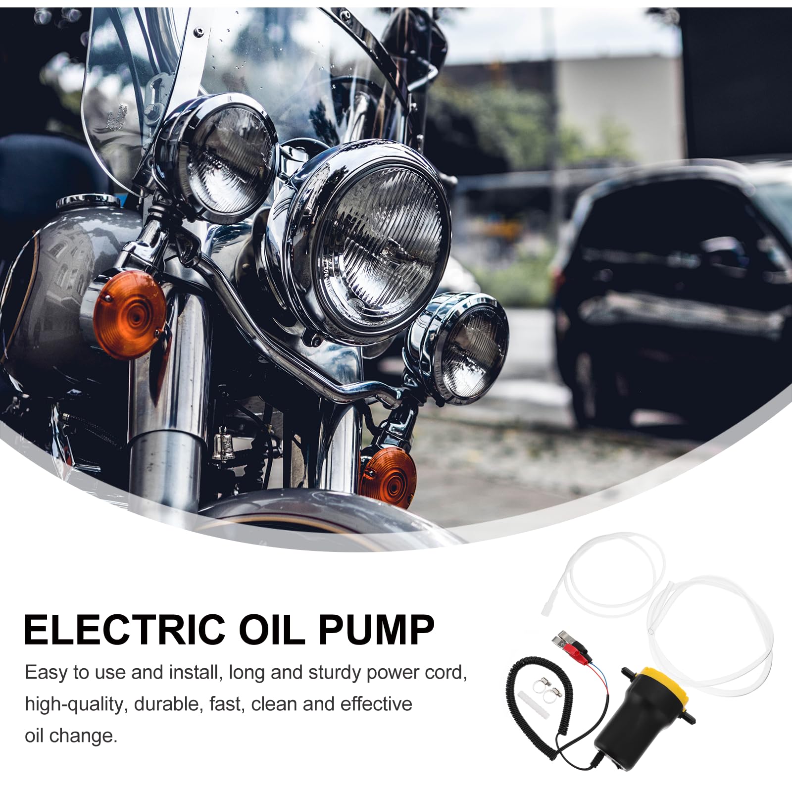 GALPADA Pompa Elettrica Autoadescante per Olio 12v 60w in Rame Nero