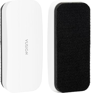 VUSIGN Magnetic Dry Erase White Board Eraser- 2 Pack, White