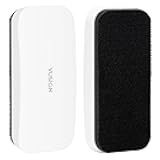 VUSIGN Magnetic Dry Erase White Board Eraser- 2 Pack, Glass Whiteboard Eraser for Dry Erase Board, Glass Board, Calendar Board, Office, Home, School Supplies