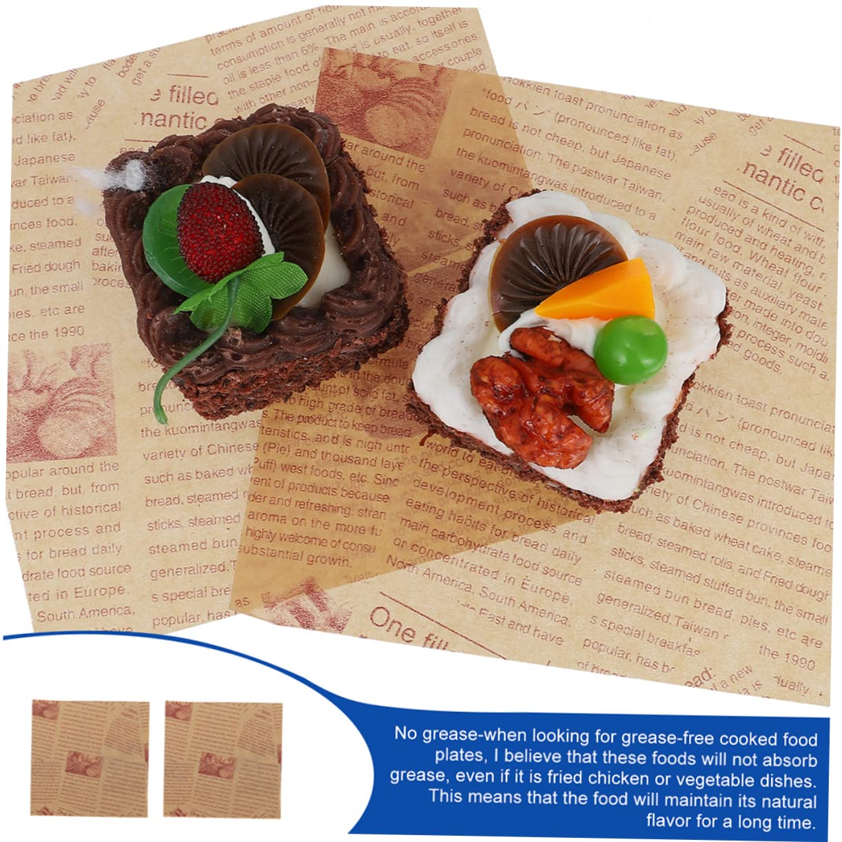 Papier Sulfurisé pour Cuisson Étanche et Résistant à L'huile, 200 Feuilles 30x30 Cm, pour Emballer Gâteaux et Pains au Four