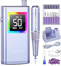 SAVILAND Advanced 50000 RPM Nail Drill Professional: Aluminium Alloy 10S Fast Removal Electric Nail File Portable Nail Filer Electric Nail Drill Bits Pro Acrylic Nail Manicure Nail Tools