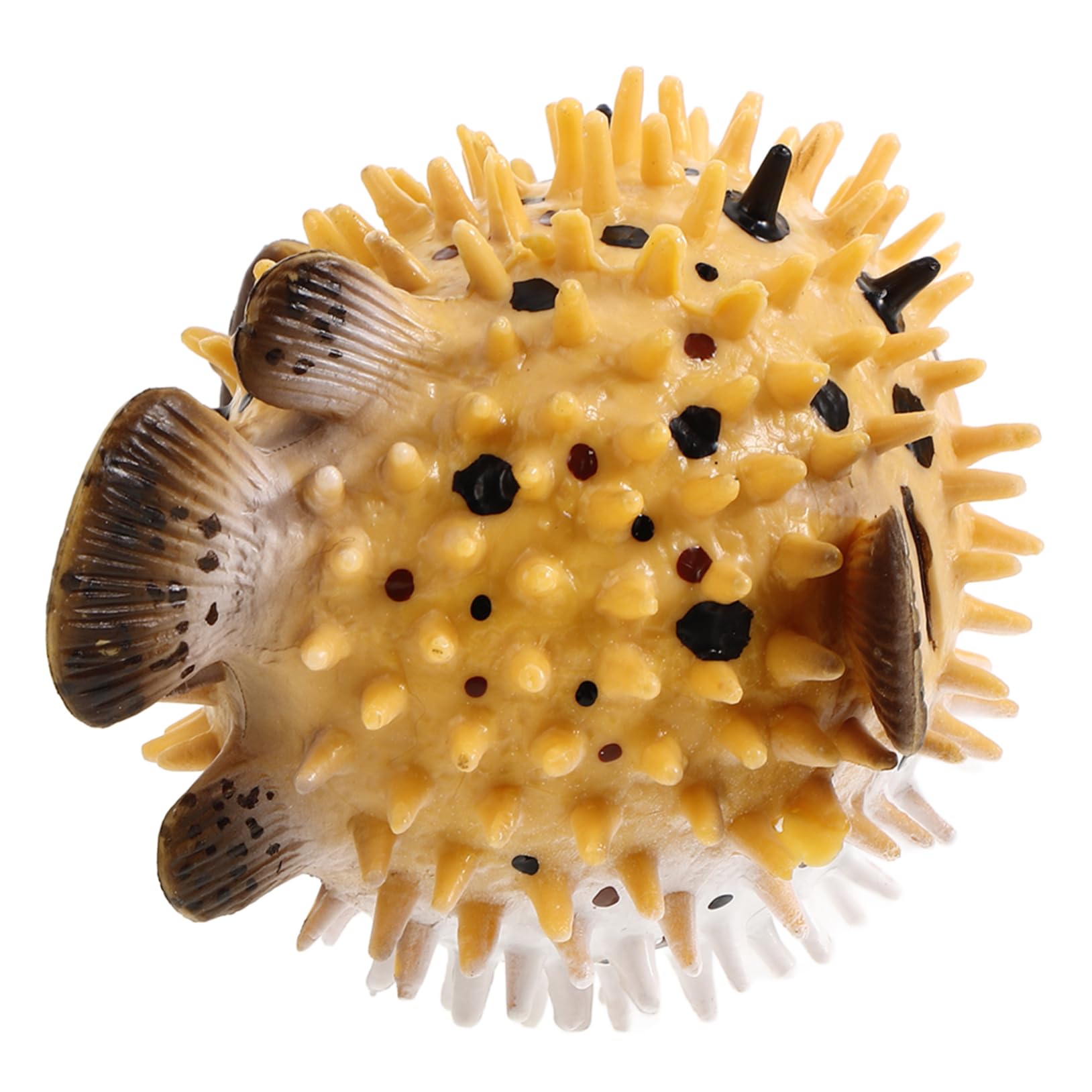 Yardwe Realistic Pufferfish Toy 3.94In Ocean Animal Figure for Kids Bath Play and Diy Craft Decor Pretend Play Sea Creature Figurine