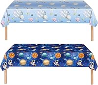 Vista 13 de Paquete de 2 manteles de béisbol de plástico de 54 x 108 pulgadas, decoraciones de fiesta de béisbol, mantel desechable rectangular para mesa
