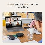 Jabra Speak2 55 Wireless Bluetooth Speakerphone (2025 Edition) - Portable Speaker with 4 Noise-Cancelling Mics - Certified Microsoft Teams Speaker - Dark Grey