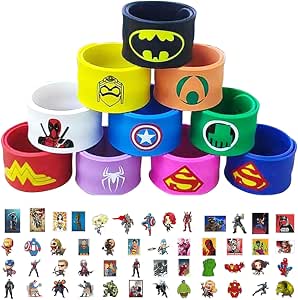 Schnapparmband Set 24 Stück – Weihnachtsmotive, Slap Bracelets Für Kinder, Ideal Für Party & Goodie-Bags