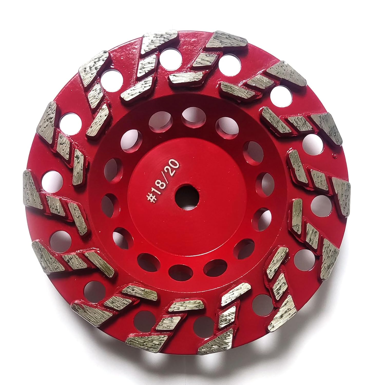 7" High Performance Diamond Grinding Wheels, Engineered for Aggressive Concrete, Masonry, Aint, epoxy, Mastic, and Surface coatings, 14 S Segments, 5/8"-11 Arbor, #18/20 Grit.