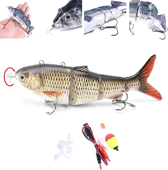 Robotic Fishing Lure 2026 New Electric Fishing Lure With USB Rechargeable Smart Fish Bait Freshwater Saltwater Fish Gear Attracts Lures For Beginners Amateurs Professionals