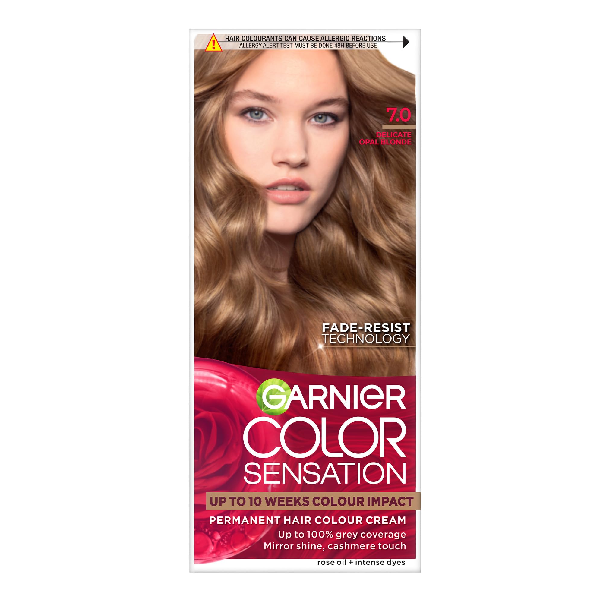 Color Sensation Blonde Hair Dye Permanent 7.0 Delicate Opal Blonde (Packaging may vary)
