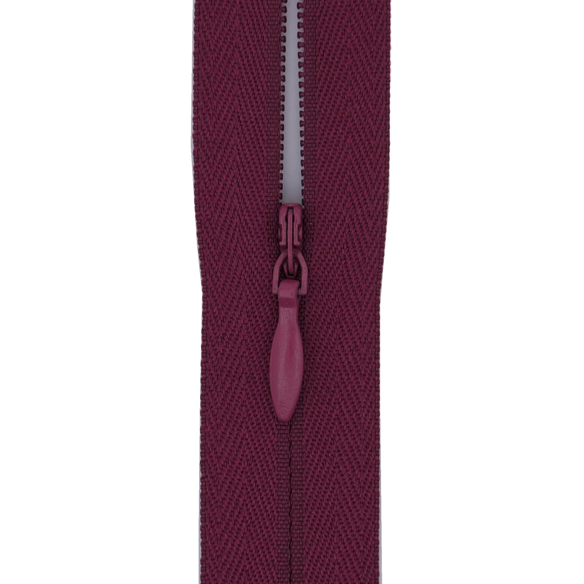 #3 Invisible Zips, 1 Pack, 18 Inch, Deep Plum Purple