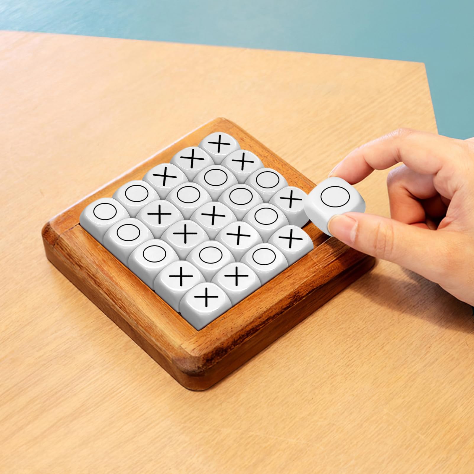 ibasenice 20pezzi Dadi Acrilici Lati Per Giochi Da Tavolo e Insegnamento Dadi Vuoti Per Progetti Creativi e Attività Didattiche