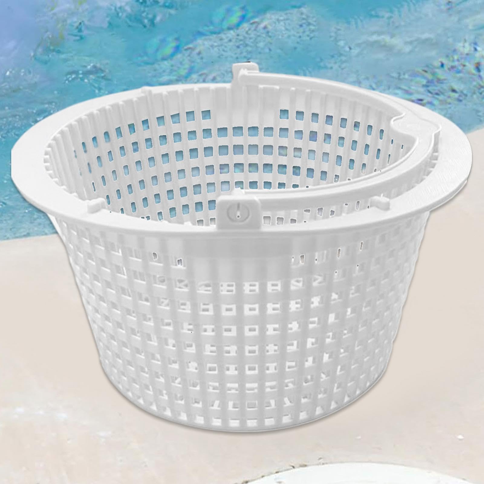 Cestello Skimmer Piscina Strumento di Pulizia per Vasca Idromassaggio con | Skimmer Stagno Colino Piscina per Raccolta Detriti Galleggianti in Stagno Spa Acquatico Fontana e Fiume Lento