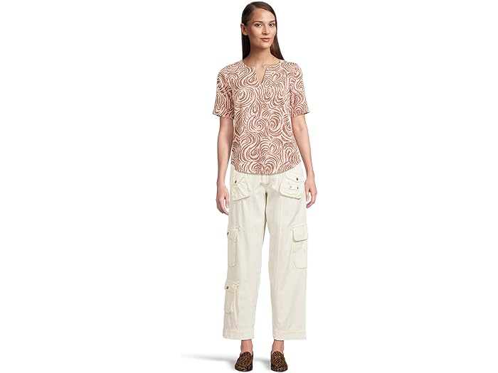 Half Sleeve Split Neck Tee - Image 5